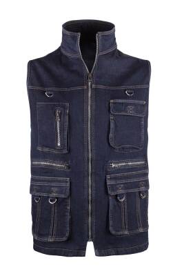 Outdoor Günlük Taktik Denim Erkek Kot Yelek JEANWES01 - 1