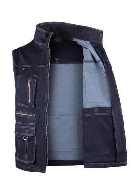 Outdoor Günlük Taktik Denim Erkek Kot Yelek JEANWES01 - 12