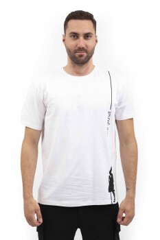 Outdoor T-shirt Günlük Pamuklu Baskılı Erkek BASETI02 - 12